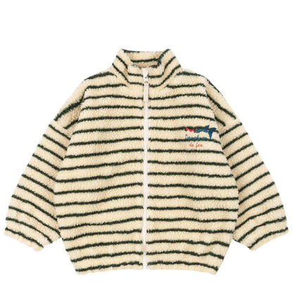 Lambswool Jacket for Baby Girls - Cartoon Outerwear for Kids 1-9Y - ZOOMNSTORE