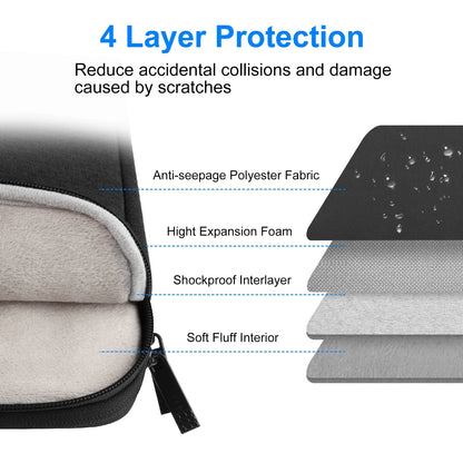 Laptop Briefcase Crossbody Bag - Fits 13-16 inch MacBook Lenovo ThinkPad ASUS HP - ZOOMNSTORE