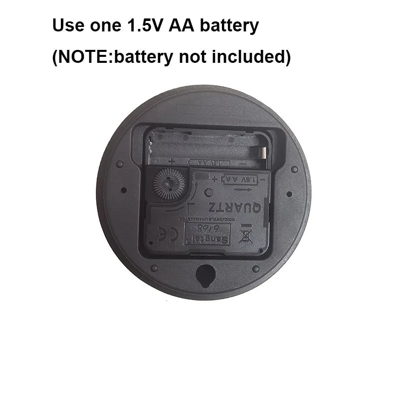 Large 3D Number Wall Clock - DIY Home Decoration for Living Room Bedroom Study Hotel - ZOOMNSTORE