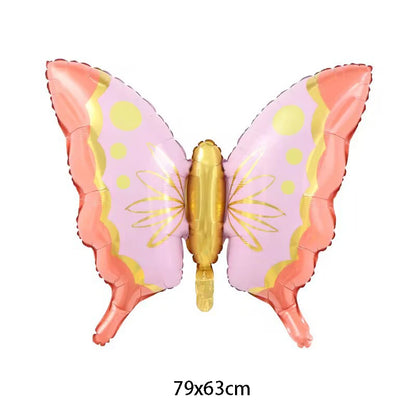 Large Butterfly Foil Balloon - Helium Birthday Party Decoration Baby Shower Photo Prop - ZOOMNSTORE