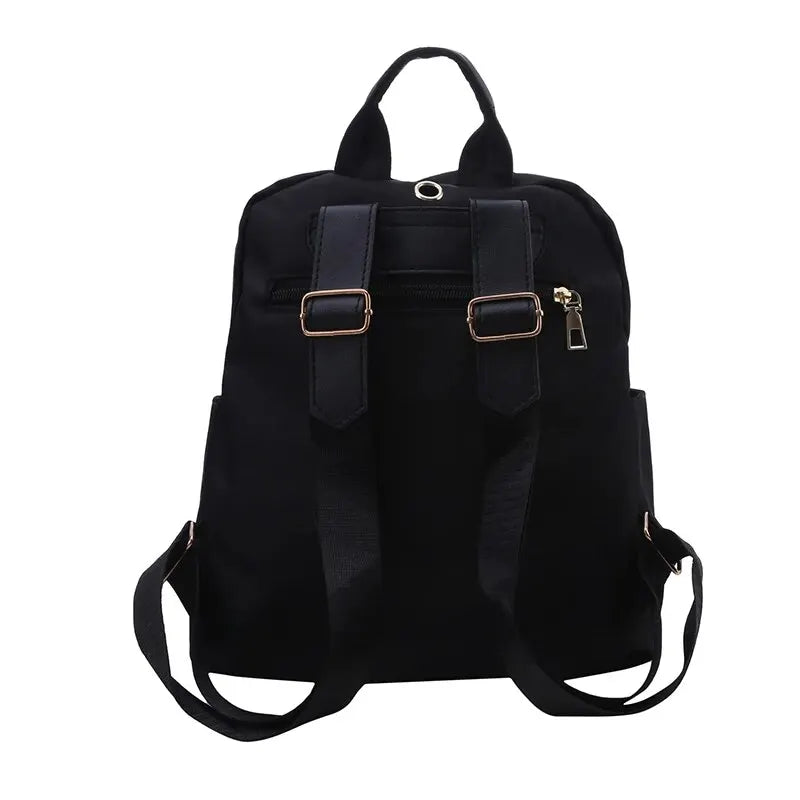 Large Capacity Black Travel Backpack - Unisex School Bag for Women - ZOOMNSTORE