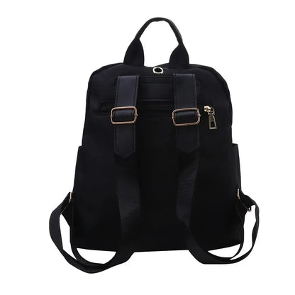 Large Capacity Black Travel Backpack - Unisex School Bag for Women - ZOOMNSTORE