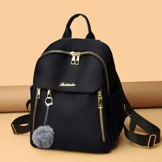 Large Capacity Black Travel Backpack - Unisex School Bag for Women - ZOOMNSTORE