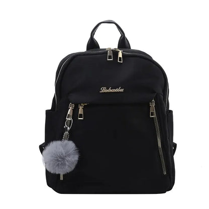 Large Capacity Black Travel Backpack - Unisex School Bag for Women - ZOOMNSTORE