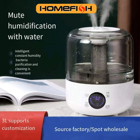 Large Capacity Humidifier - Silent Air Ultrasonic Aroma Diffuser with Remote Control Timer - ZOOMNSTORE