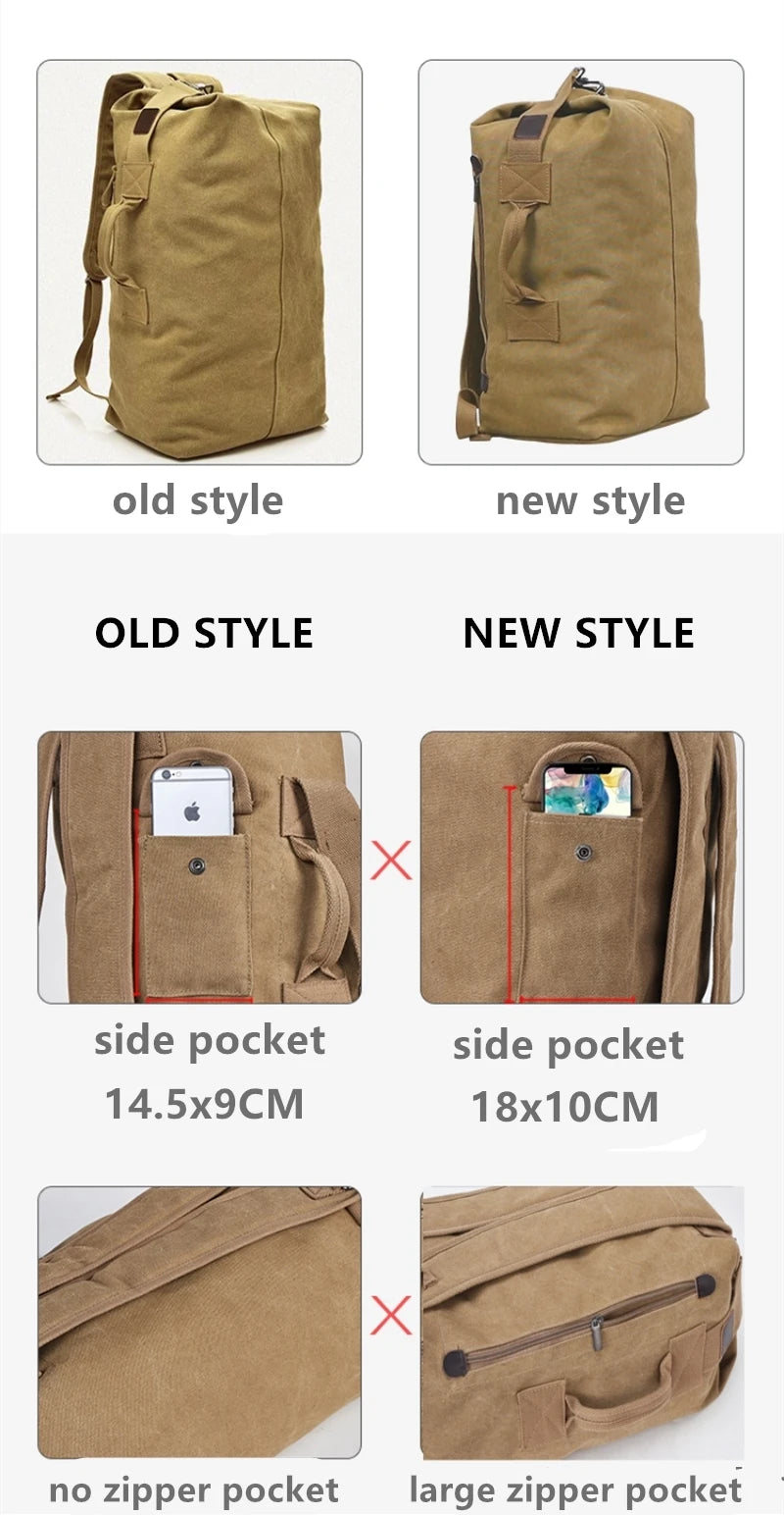 Large Capacity Mens Travel Backpack - Mountaineering Rucksack  Shoulder Bag - ZOOMNSTORE