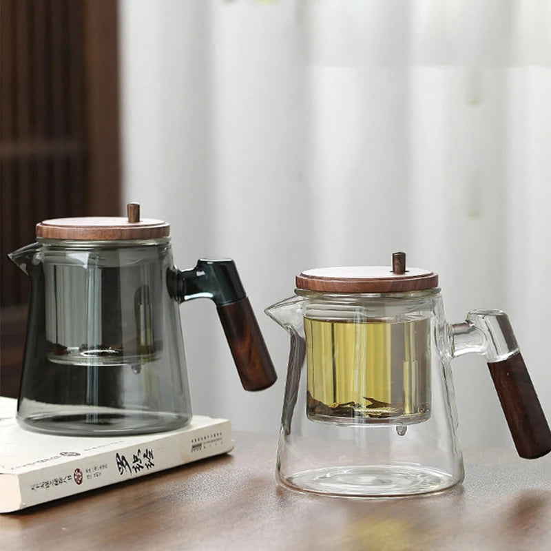 Large Capacity Dividing Teacup with Removable Glass Inner Tank - Tea Ceremony Water Separation Filter - ZOOMNSTORE