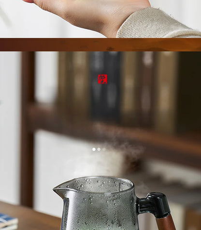 Large Capacity Dividing Teacup with Removable Glass Inner Tank - Tea Ceremony Water Separation Filter - ZOOMNSTORE