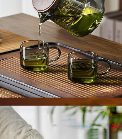 Large Capacity Dividing Teacup with Removable Glass Inner Tank - Tea Ceremony Water Separation Filter - ZOOMNSTORE