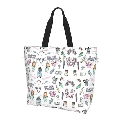 Large Capacity Tote Bag - Durable Polyester Shoulder Tote For Women’s Grocery - ZOOMNSTORE