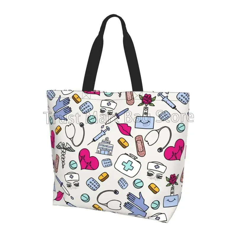 Large Capacity Tote Bag - Durable Polyester Shoulder Tote For Women’s Grocery - ZOOMNSTORE