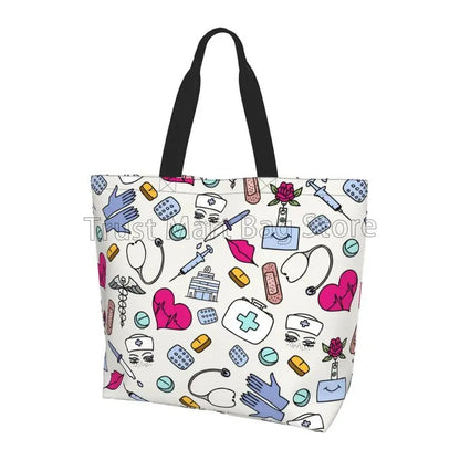 Large Capacity Tote Bag - Durable Polyester Shoulder Tote For Women’s Grocery - ZOOMNSTORE