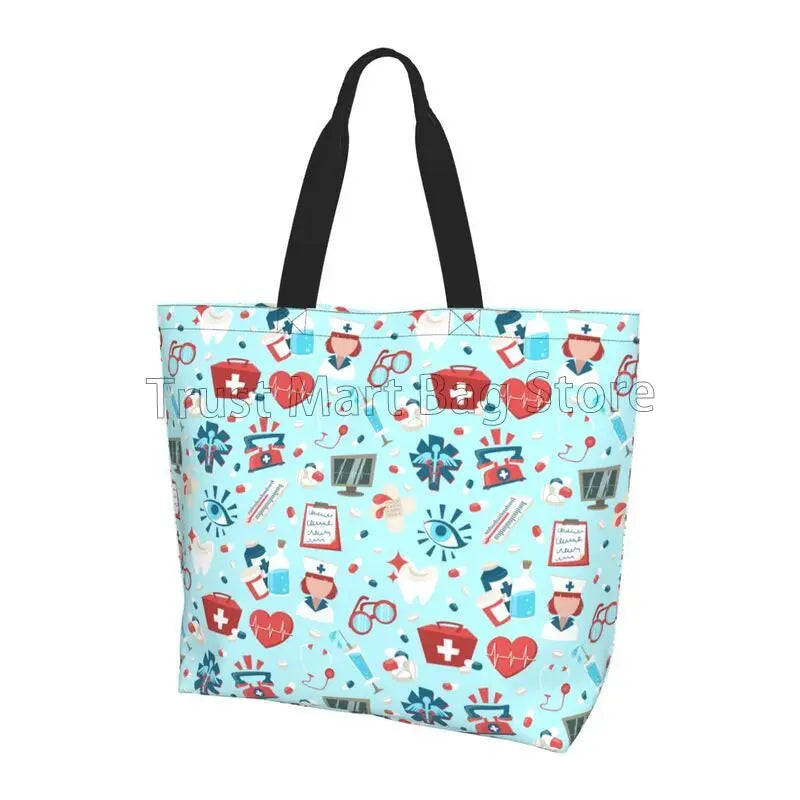 Large Capacity Tote Bag - Durable Polyester Shoulder Tote For Women’s Grocery - ZOOMNSTORE