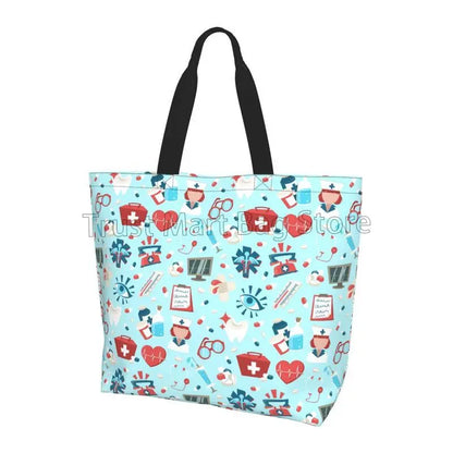 Large Capacity Tote Bag - Durable Polyester Shoulder Tote For Women’s Grocery - ZOOMNSTORE