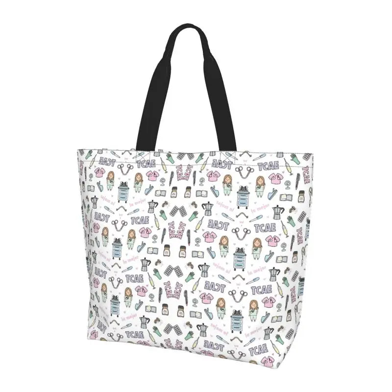 Large Capacity Tote Bag - Durable Polyester Shoulder Tote For Women’s Grocery - ZOOMNSTORE