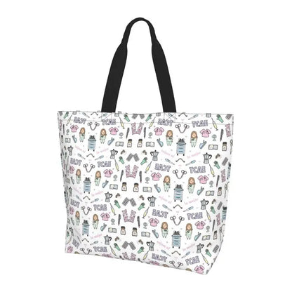 Large Capacity Tote Bag - Durable Polyester Shoulder Tote For Women’s Grocery - ZOOMNSTORE