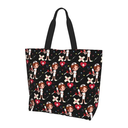 Large Capacity Tote Bag - Durable Polyester Shoulder Tote For Women’s Grocery - ZOOMNSTORE