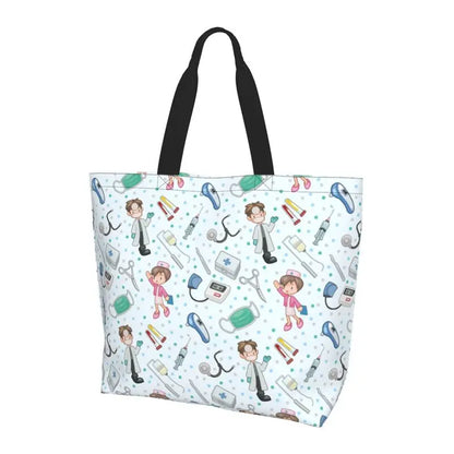 Large Capacity Tote Bag - Durable Polyester Shoulder Tote For Women’s Grocery - ZOOMNSTORE