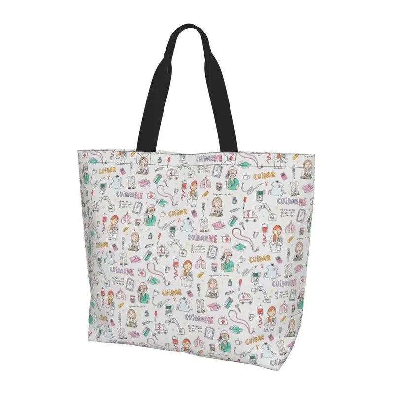 Large Capacity Tote Bag - Durable Polyester Shoulder Tote For Women’s Grocery - ZOOMNSTORE