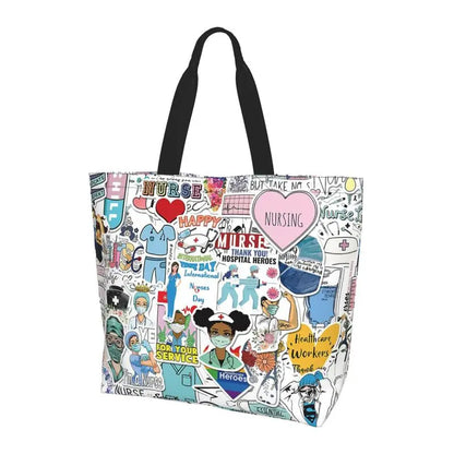 Large Capacity Tote Bag - Durable Polyester Shoulder Tote For Women’s Grocery - ZOOMNSTORE
