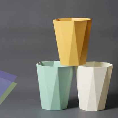 Large Plastic Trash Can - Multi-Purpose Open Basket for Bathroom Kitchen Office - ZOOMNSTORE