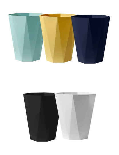 Large Plastic Trash Can - Multi-Purpose Open Basket for Bathroom Kitchen Office - ZOOMNSTORE