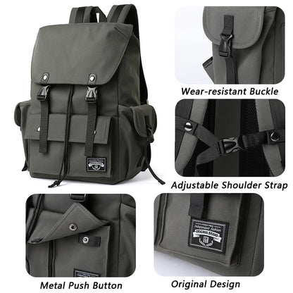 Large Capacity Waterproof Drawstring Backpack - Durable Oxford Travel Bag for Men and Students - ZOOMNSTORE