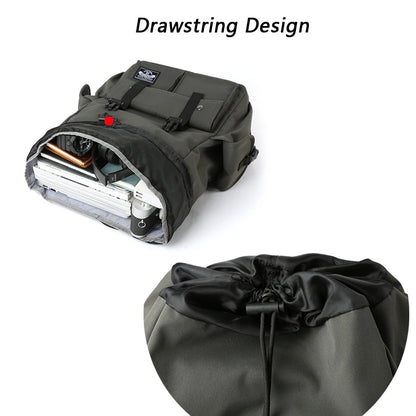 Large Capacity Waterproof Drawstring Backpack - Durable Oxford Travel Bag for Men and Students - ZOOMNSTORE