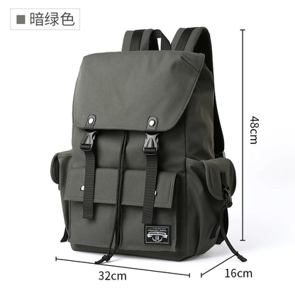 Large Capacity Waterproof Drawstring Backpack - Durable Oxford Travel Bag for Men and Students - ZOOMNSTORE