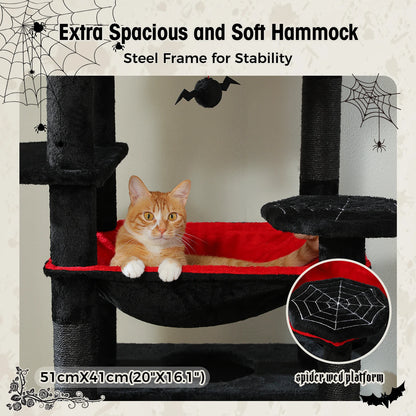 Large Cat Tree - Multi Level Indoor Cat Tower With Sisal Covered Posts & Spacious Condo - ZOOMNSTORE