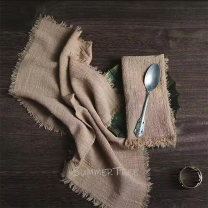 Large Cotton Gauze Napkins - Rustic Muslin Tea Towels for Wedding Decor - ZOOMNSTORE