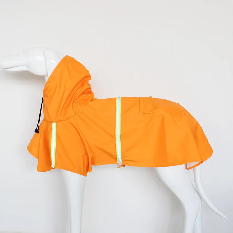 Large Dog Raincoat - Waterproof Reflective Hooded Cloak for Corgis and Puppies - ZOOMNSTORE