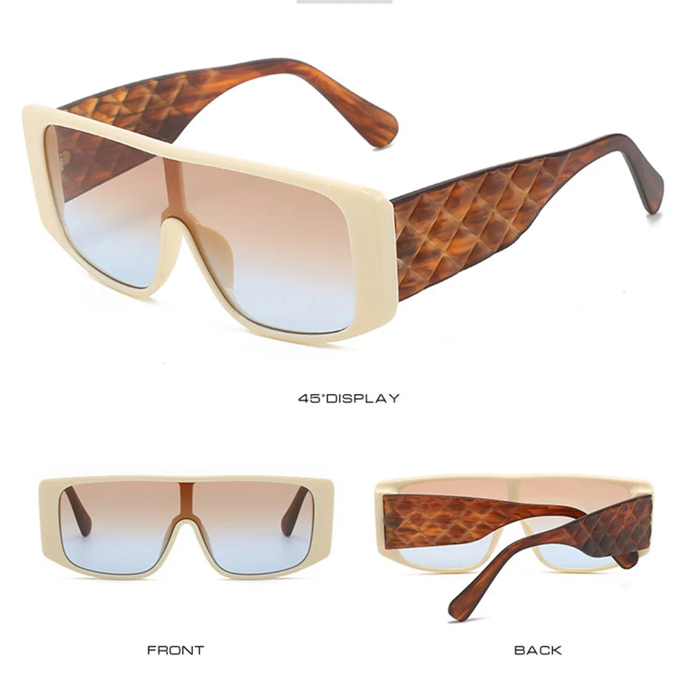 Luxury Retro Square Sunglasses - UV400 Fashion Eyewear for Men and Women - ZOOMNSTORE