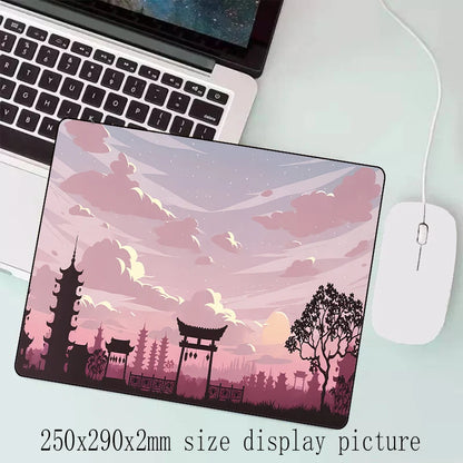 Sakura Scenery Gaming Mouse Pad - Large Anti-Slip Rubber Desk Pad - ZOOMNSTORE