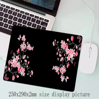 Sakura Scenery Gaming Mouse Pad - Large Anti-Slip Rubber Desk Pad - ZOOMNSTORE