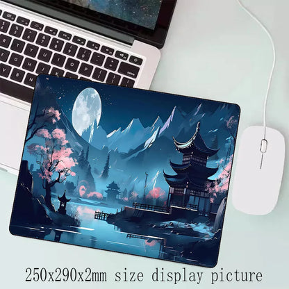 Sakura Scenery Gaming Mouse Pad - Large Anti-Slip Rubber Desk Pad - ZOOMNSTORE