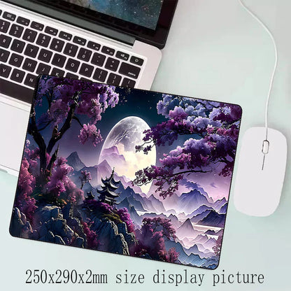 Sakura Scenery Gaming Mouse Pad - Large Anti-Slip Rubber Desk Pad - ZOOMNSTORE