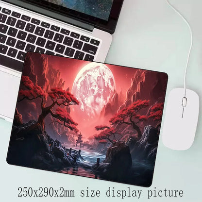 Sakura Scenery Gaming Mouse Pad - Large Anti-Slip Rubber Desk Pad - ZOOMNSTORE