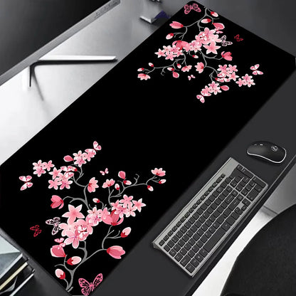 Sakura Scenery Gaming Mouse Pad - Large Anti-Slip Rubber Desk Pad - ZOOMNSTORE