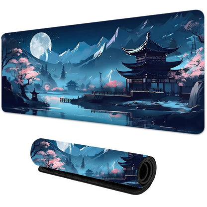 Sakura Scenery Gaming Mouse Pad - Large Anti-Slip Rubber Desk Pad - ZOOMNSTORE