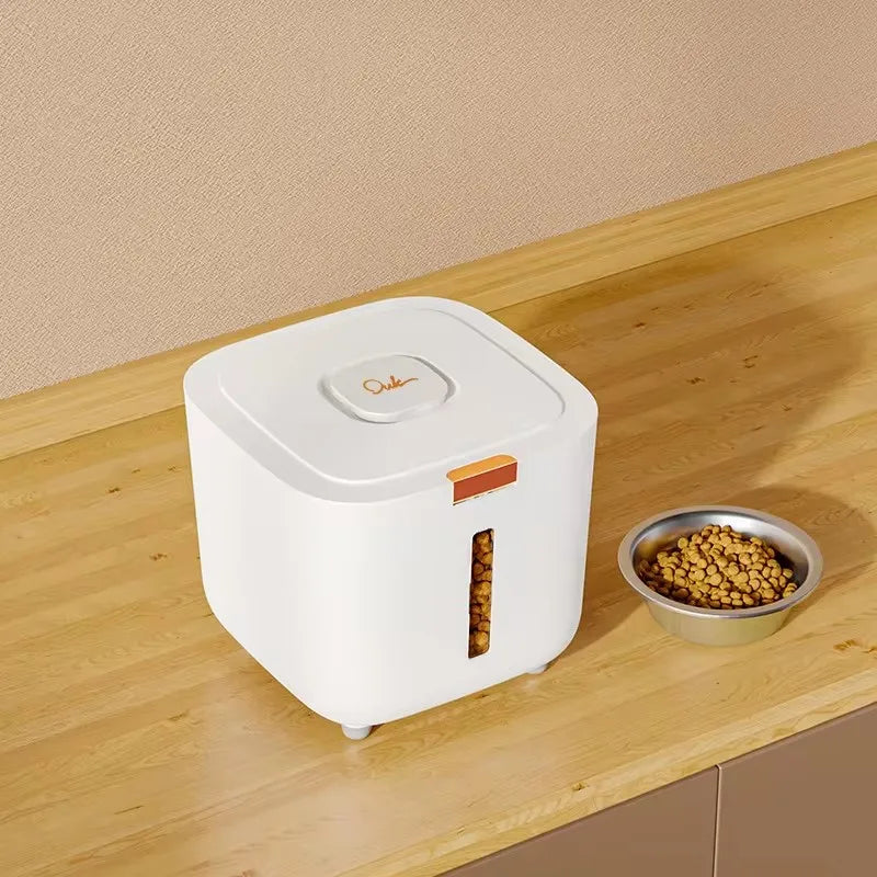 Large Pet Food Storage Barrel - Moisture-Proof Cat  Dog Food Container - ZOOMNSTORE