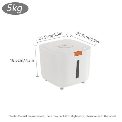 Large Pet Food Storage Barrel - Moisture-Proof Cat  Dog Food Container - ZOOMNSTORE