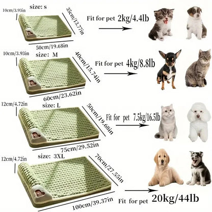 Large Removable Washable Dog Bed - Winter Warm Sleeping Mat for Pets - ZOOMNSTORE