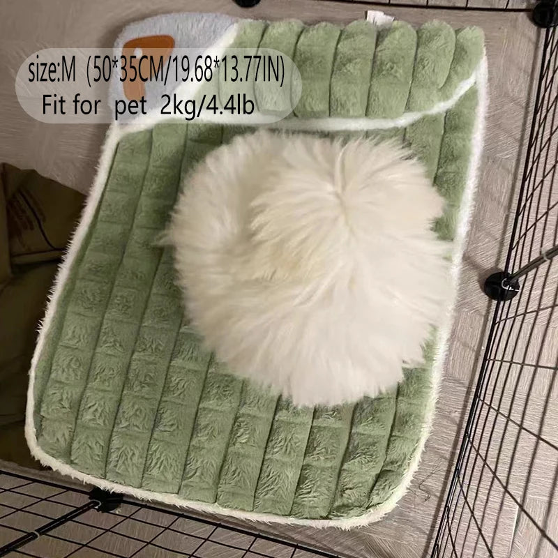 Large Removable Washable Dog Bed - Winter Warm Sleeping Mat for Pets - ZOOMNSTORE