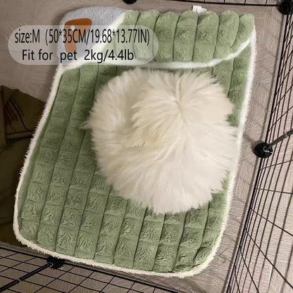 Large Removable Washable Dog Bed - Winter Warm Sleeping Mat for Pets - ZOOMNSTORE
