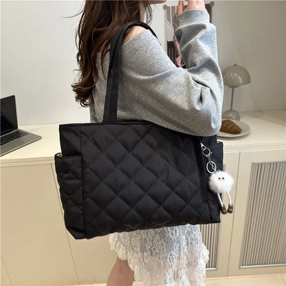 Large Shoulder Bag – Women's Tote Bag With Zipper Closure | Lightweight Casual Handbag - ZOOMNSTORE