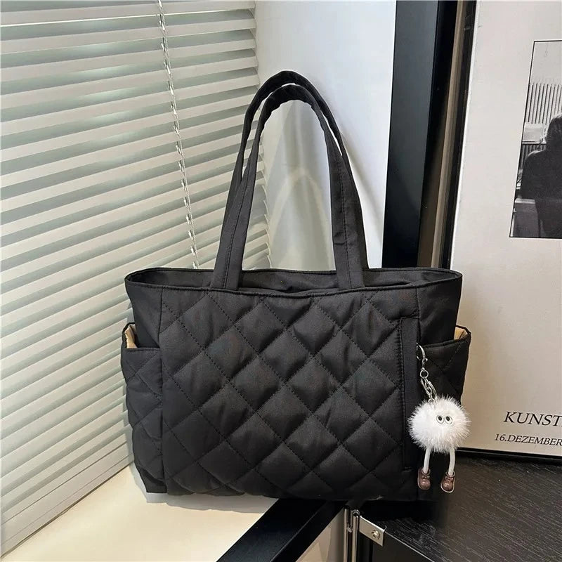 Large Shoulder Bag – Women's Tote Bag With Zipper Closure | Lightweight Casual Handbag - ZOOMNSTORE