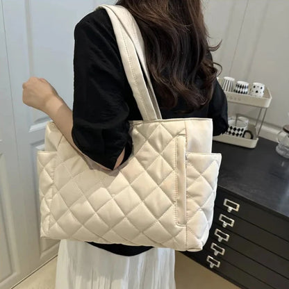 Large Shoulder Bag – Women's Tote Bag With Zipper Closure | Lightweight Casual Handbag - ZOOMNSTORE