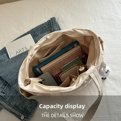 Large Shoulder Bag – Women's Tote Bag With Zipper Closure | Lightweight Casual Handbag - ZOOMNSTORE