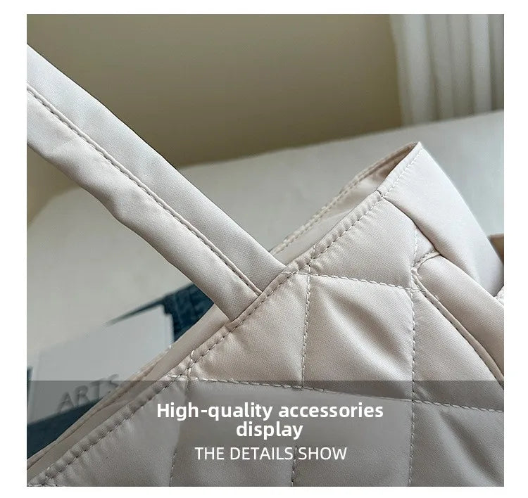 Large Shoulder Bag – Women's Tote Bag With Zipper Closure | Lightweight Casual Handbag - ZOOMNSTORE